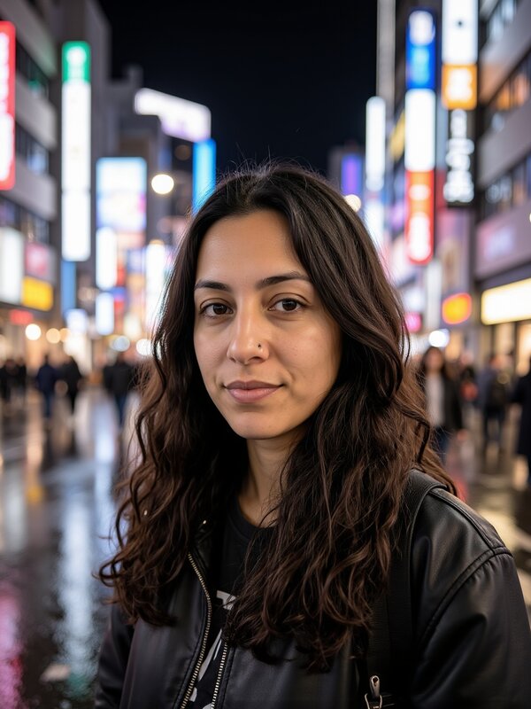 FLUX Portrait: enge Porträts, das Gesicht sehr nah.